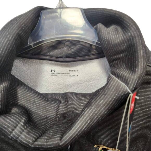 Under Armour Women Gray-Striped Long-Sleeve High-Neck Seahawks Pullover Sz L NWT - Picture 6 of 15